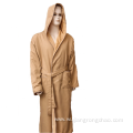 Luxury suede Breathable comfort Hotel microfiber bathrobe